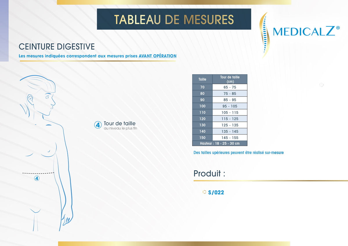 Ceinture digestive Medical Z S/022